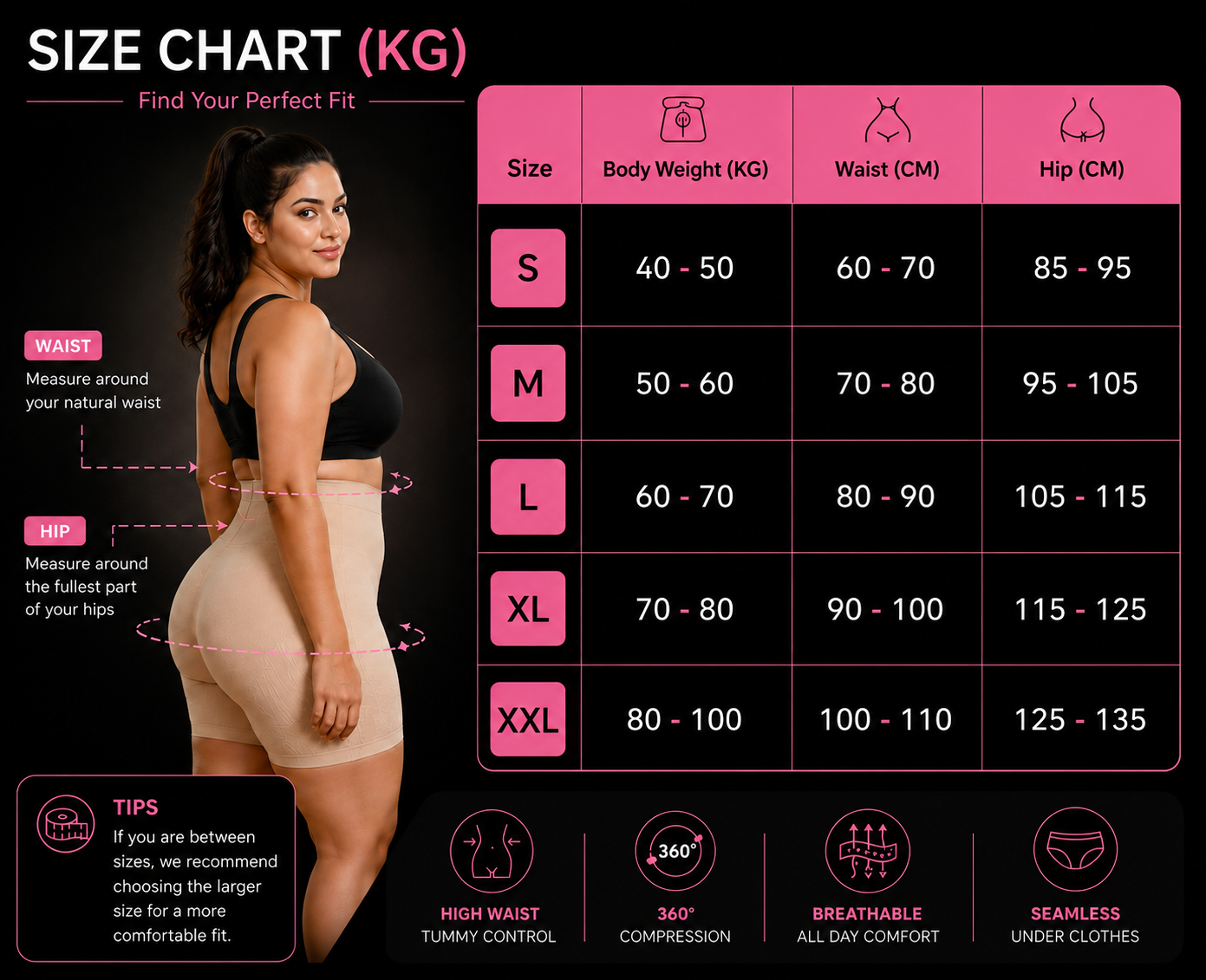 Premium High Waist Tummy Shaper (Pack of 2)