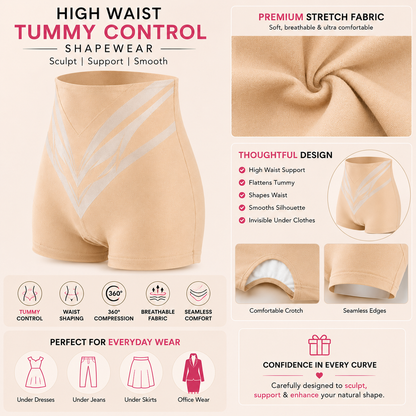 Premium High Waist Tummy Shaper (Pack of 2)